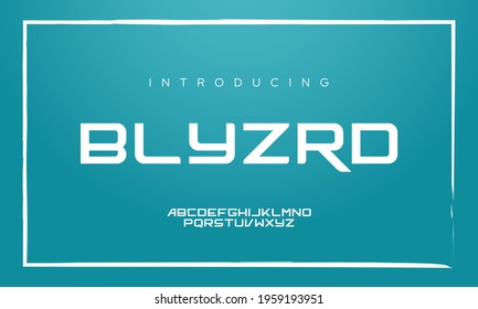 modern dynamic font. typeface design template vector illustration