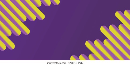 Modern dynamic geometric gradient background on purple colors vector illustration eps 10. Minimalist frame for any project design,