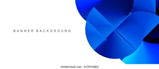 Modern dynamic gradient circular geometric design banner design 