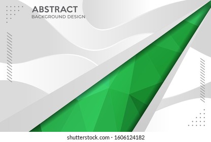 Modern dynamic grey combine with colorful geometric tech background.