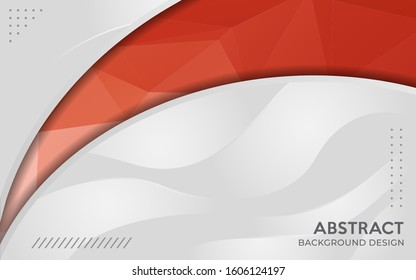 Modern dynamic grey combine with colorful geometric tech background.