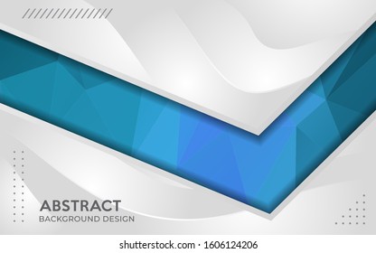 Modern dynamic grey combine with colorful geometric tech background.
