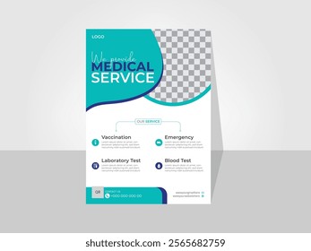 A Modern and  Dynamic Medical flyer Design