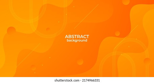 Modern dynamic orange textured background design in 3D style with wavy orange color. EPS10 Vector