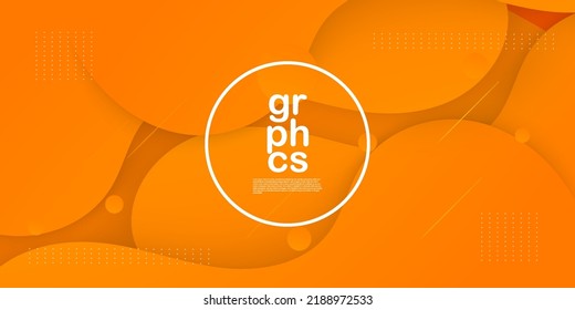 Modern dynamic orange textured background design in 3D style with wavy orange color. EPS10 Vector
