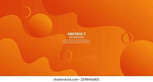 Modern dynamic orange textured background design in 3D style with bright colors. EPS10 vector