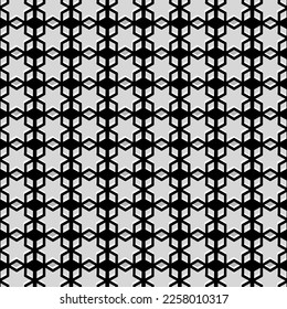 Modern dynamic pattern vector . Black and White star pattern vector illustration
