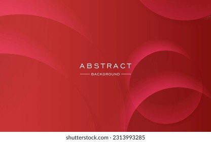 modern dynamic red circle shape shadow and light dimension background. eps10 vector