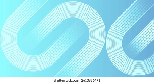 Modern Dynamic shapes composition design gradient lines with soft sky blue gradient background vector illustration eps10. High quality graphic. Perfect for modern projects business,smooth templates.