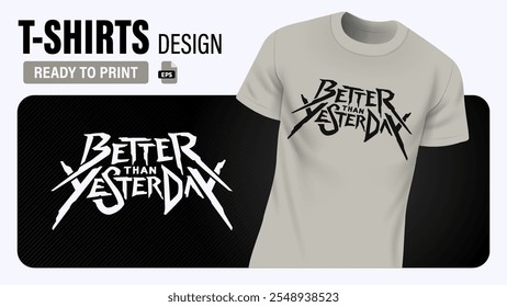 Modern and Dynamic Typography T-Shirt Design Stylish EPS Vector Ready for Print on Custom Apparel