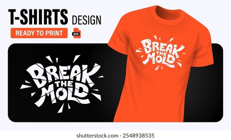 Modern and Dynamic Typography T-Shirt Design – Stylish EPS Vector Ready for Print on Custom Apparel