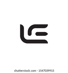 Modern and Dynamical Logo Design With Letter Icon.  Monogram Logo.  Vector Icon