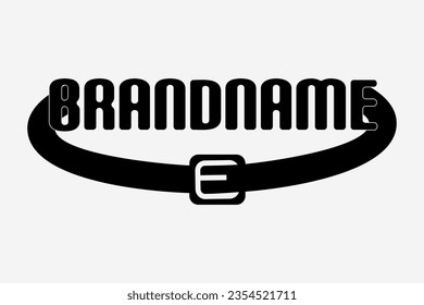 Modern E letter logo and belt. Suitable for businesses in the fashion sector.