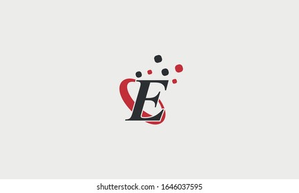 Modern E letter logo template