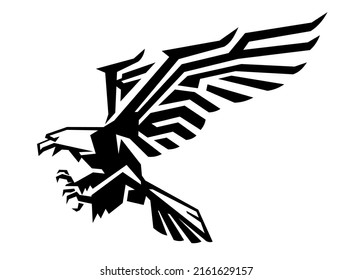 Modern Eagle Design, Geometric Ink