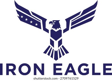 Plantilla de diseño de logotipo de águila moderna: Ilustración vectorial.