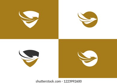 Modern Eagle Logo Template, Modern Eagle Icon Vector