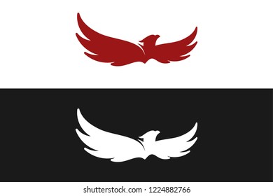 Modern Eagle Logo Template, Modern Eagle Icon Vector