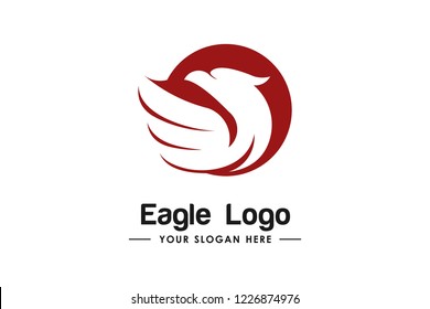 Modern Eagle Logo Template, Modern Eagle Icon Vector