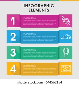 Modern earth infographic template. infographic design with earth icons includes excavator, qround the globe. can be used for presentation, diagram, annual report, web design.