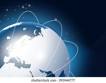 Modern earth in a web of satellites
