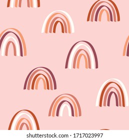 Modern Earthy Rainbow Repeat Pattern