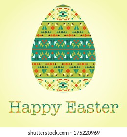 Modern Easter background, happy Easter card