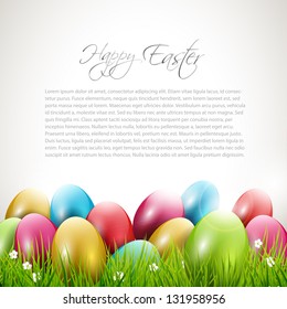 Modern Easter background with place for text