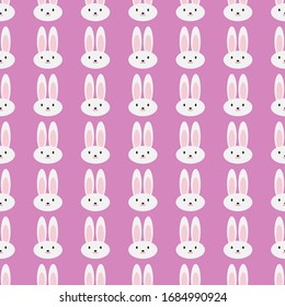 Modern easter rabbit, great design for any purposes. Vector cute seamless pattern. 