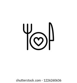 Modern eat icon