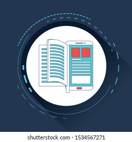 Modern ebooks concept.