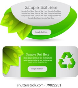 modern eco banners