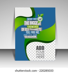 Modern Eco Brochure and Flyer template design can be use for publishing, print and presentation.