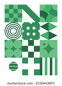 Modern eco green geometry background