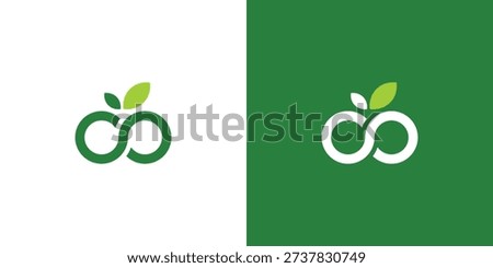 Modern Eco Infinity Logo Template for Sustainable and Environmental Branding