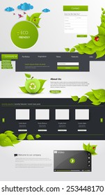 Modern Eco one page website template