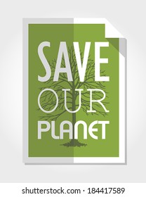 modern eco poster, poster concept