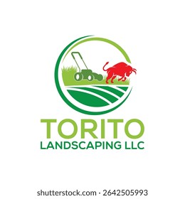 Moderne en milieuvriendelijke landschappen en gazons logo ontwerp, ideaal voor gazon zorg en landschapsarchitectuur bedrijven. Beschikt over grassprieten, bladeren of bomen om de natuur, groei en professionele service te weerspiegelen.
