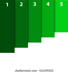 A Modern ecology infographics green template vector