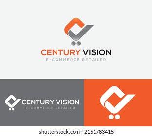 Modern diseño de plantilla de logotipo Ecommerce