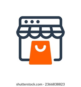 Modern E-commerce vector icon illustration