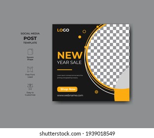 Modern and editable banner design. Suitable for social media post and web.
