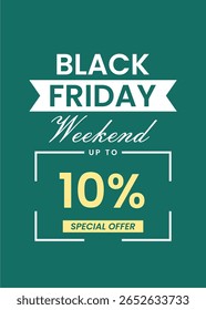 Modern Editable Black Friday Flyer Template – 10 Percent Off