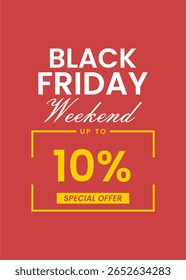 Modern Editable Black Friday Flyer Template – 10 Percent Off