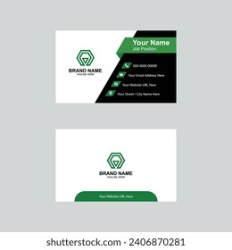 Modern Editable Business Card Design in vector file