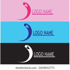 Diseño de logotipo editable moderno donde los usuarios pueden escribir su propio nombre, adecuado para la marca personal o empresarial.