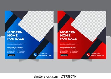 Modern editable Real estate And Construction social media post