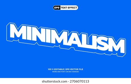 Proyectos Modernos de Minimalismo de Efecto de Texto Editable