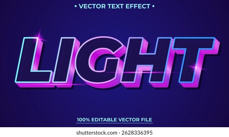 Modern editable text effect vibrant modern color shiny. Text style effect. Editable fonts vector files