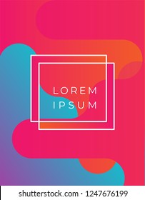Modern editable vector shape background for covers, brochure, flyer template design. Abstract gradient background.